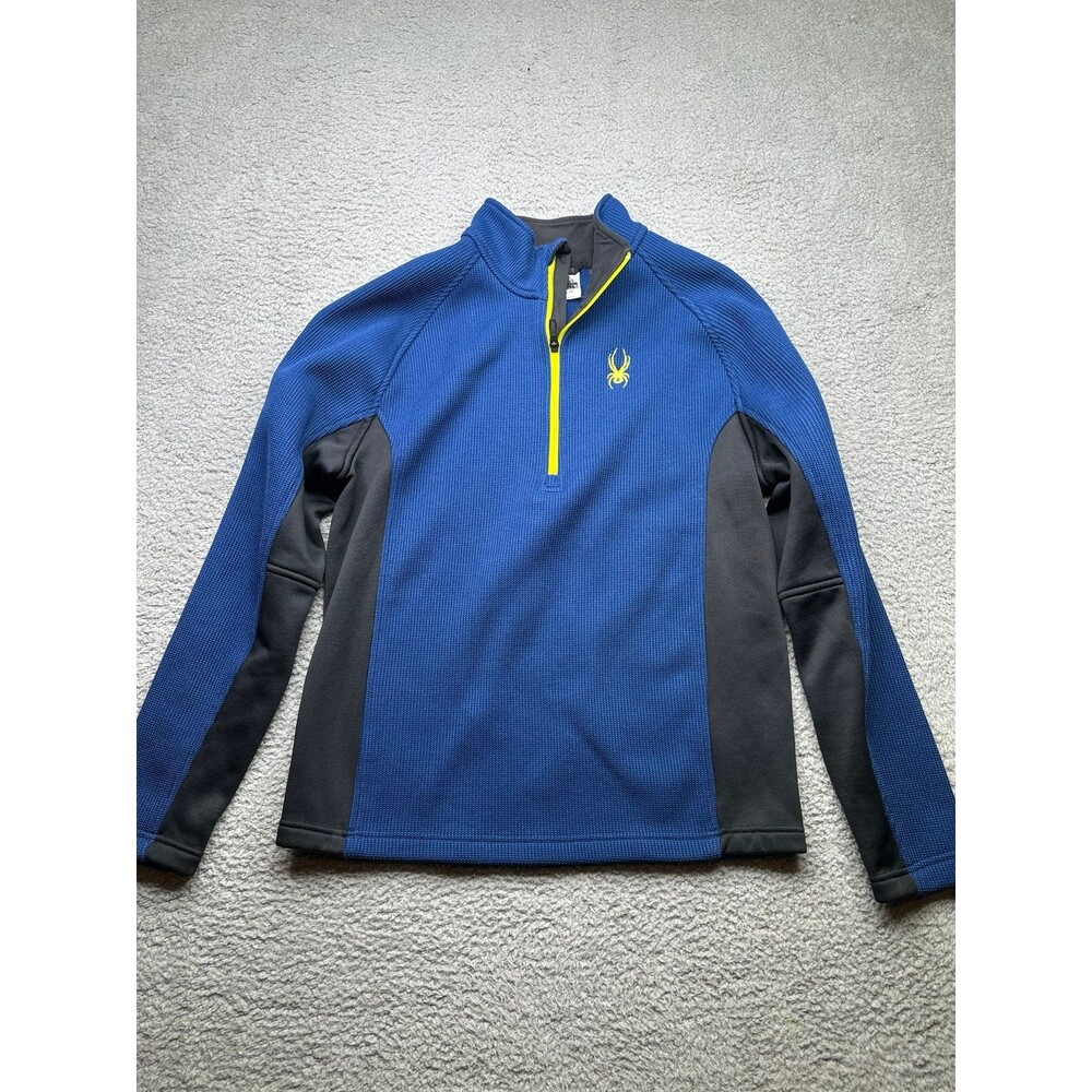 SPYDER Men's Outbound 1/2 Half Zip Midweight Core Sweater Blue Size medium